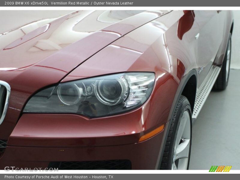 Vermilion Red Metallic / Oyster Nevada Leather 2009 BMW X6 xDrive50i
