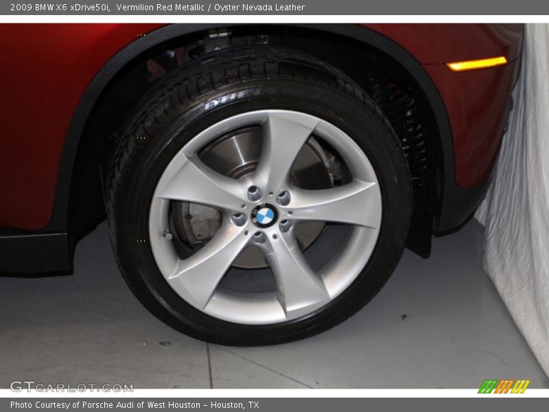 Vermilion Red Metallic / Oyster Nevada Leather 2009 BMW X6 xDrive50i