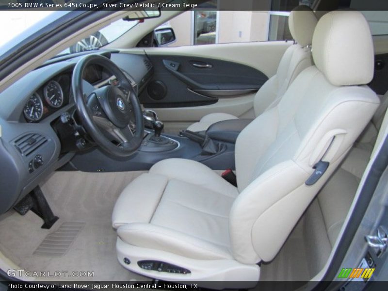 Front Seat of 2005 6 Series 645i Coupe