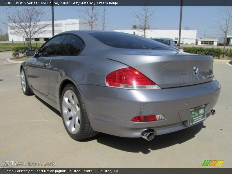 Silver Grey Metallic / Cream Beige 2005 BMW 6 Series 645i Coupe