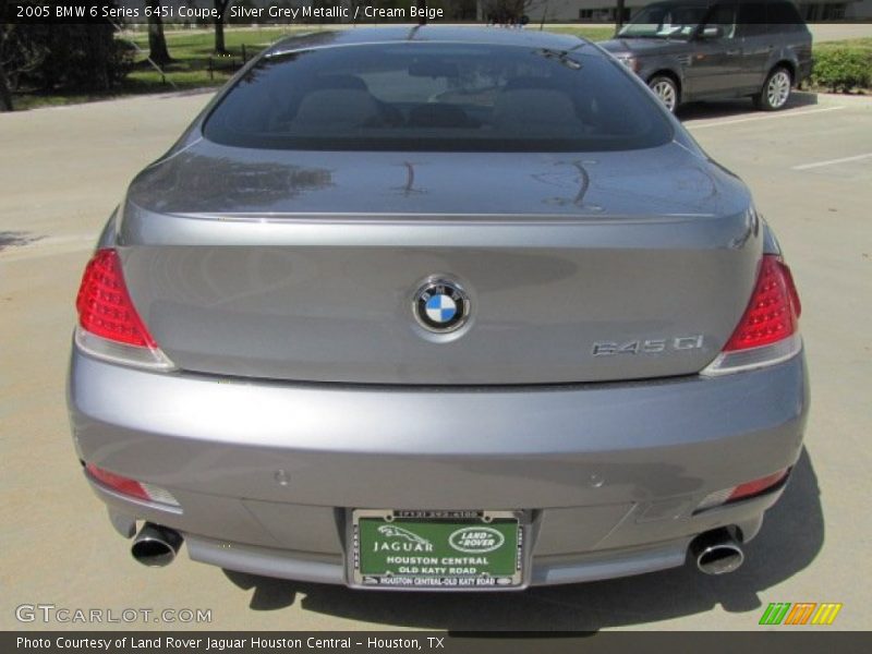 Silver Grey Metallic / Cream Beige 2005 BMW 6 Series 645i Coupe