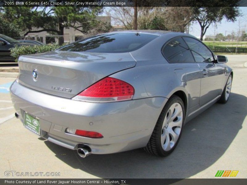 Silver Grey Metallic / Cream Beige 2005 BMW 6 Series 645i Coupe