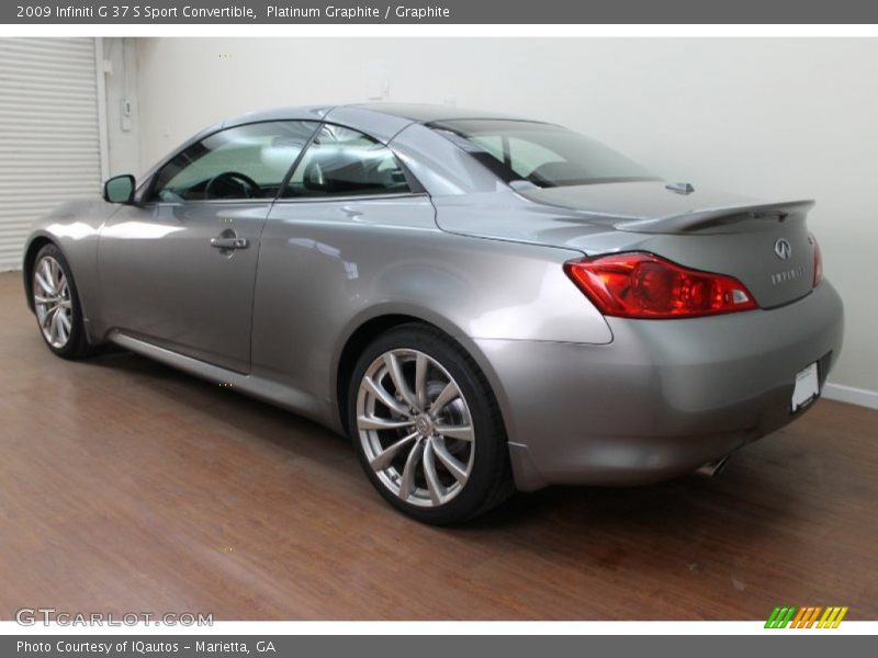 Platinum Graphite / Graphite 2009 Infiniti G 37 S Sport Convertible