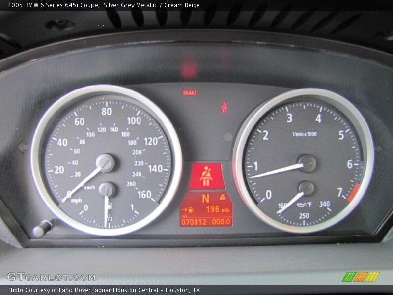  2005 6 Series 645i Coupe 645i Coupe Gauges