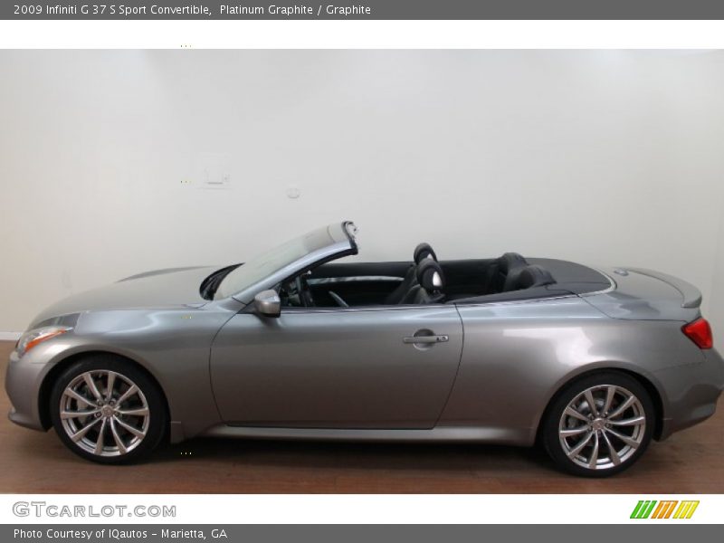 Platinum Graphite / Graphite 2009 Infiniti G 37 S Sport Convertible