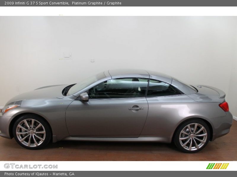 Platinum Graphite / Graphite 2009 Infiniti G 37 S Sport Convertible