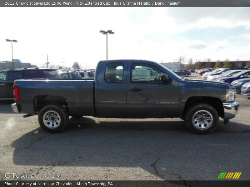 Blue Granite Metallic / Dark Titanium 2013 Chevrolet Silverado 1500 Work Truck Extended Cab