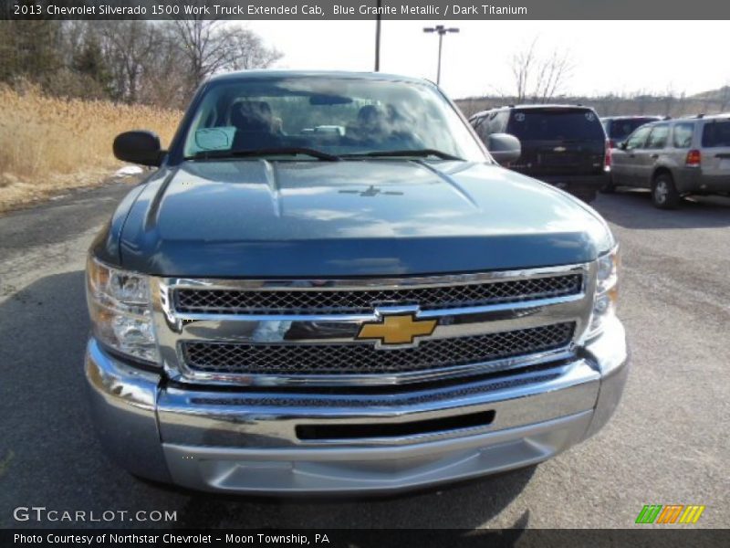 Blue Granite Metallic / Dark Titanium 2013 Chevrolet Silverado 1500 Work Truck Extended Cab