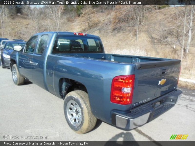 Blue Granite Metallic / Dark Titanium 2013 Chevrolet Silverado 1500 Work Truck Extended Cab