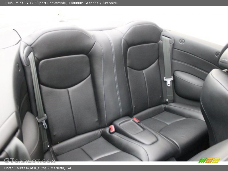 Rear Seat of 2009 G 37 S Sport Convertible