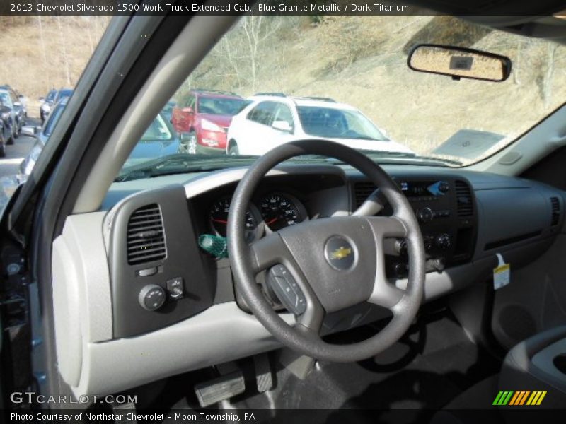 Blue Granite Metallic / Dark Titanium 2013 Chevrolet Silverado 1500 Work Truck Extended Cab