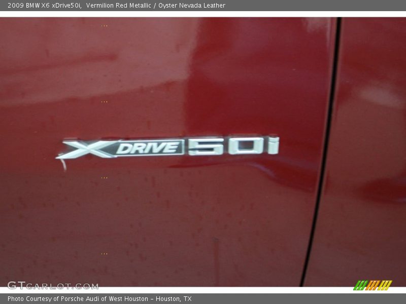 Vermilion Red Metallic / Oyster Nevada Leather 2009 BMW X6 xDrive50i
