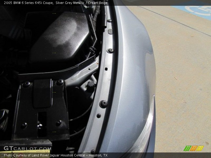 Silver Grey Metallic / Cream Beige 2005 BMW 6 Series 645i Coupe