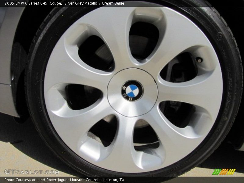 Silver Grey Metallic / Cream Beige 2005 BMW 6 Series 645i Coupe