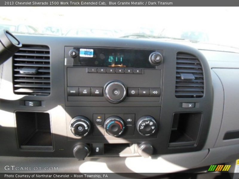 Blue Granite Metallic / Dark Titanium 2013 Chevrolet Silverado 1500 Work Truck Extended Cab