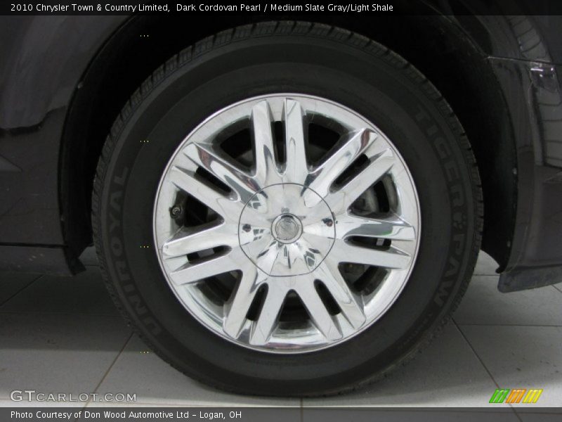 Dark Cordovan Pearl / Medium Slate Gray/Light Shale 2010 Chrysler Town & Country Limited