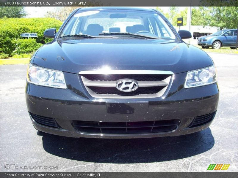 Ebony Black / Gray 2008 Hyundai Sonata GLS