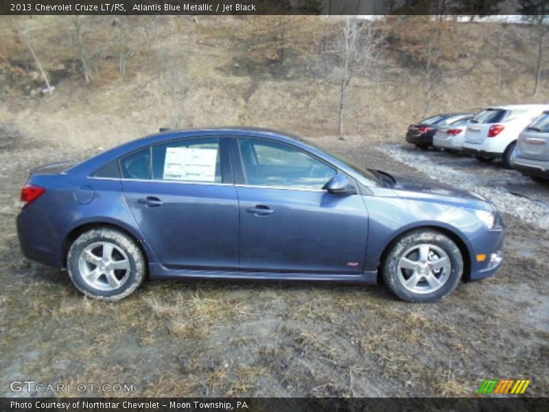 Atlantis Blue Metallic / Jet Black 2013 Chevrolet Cruze LT/RS