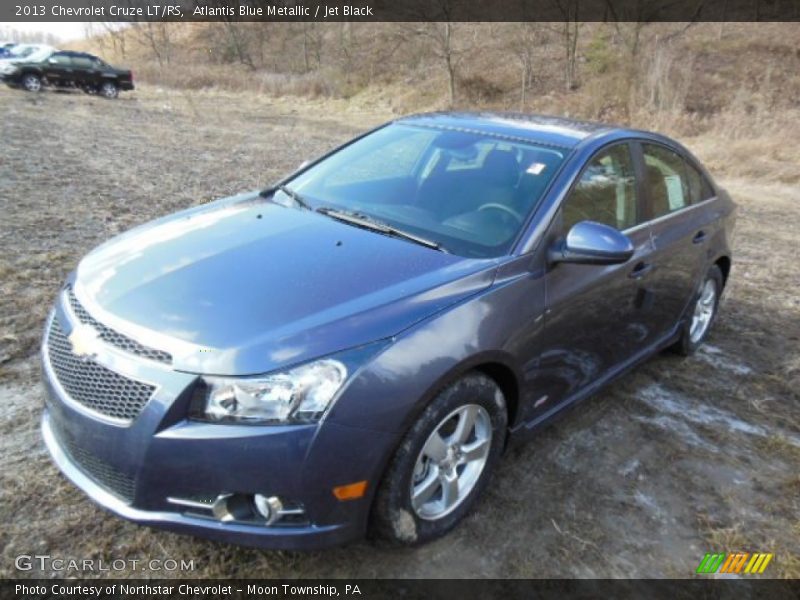 Atlantis Blue Metallic / Jet Black 2013 Chevrolet Cruze LT/RS
