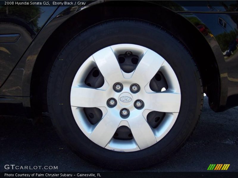 Ebony Black / Gray 2008 Hyundai Sonata GLS