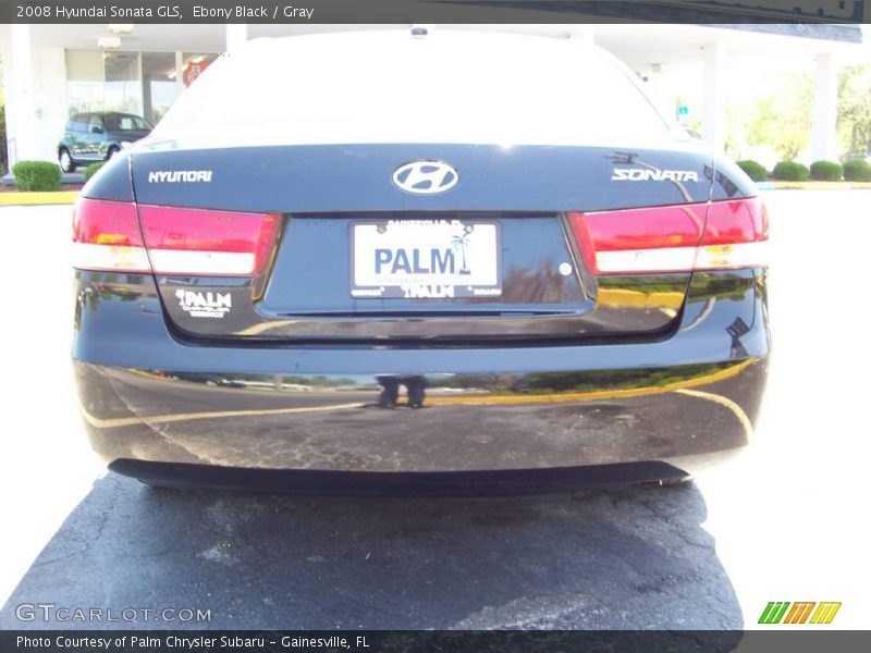 Ebony Black / Gray 2008 Hyundai Sonata GLS