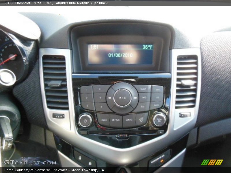 Atlantis Blue Metallic / Jet Black 2013 Chevrolet Cruze LT/RS