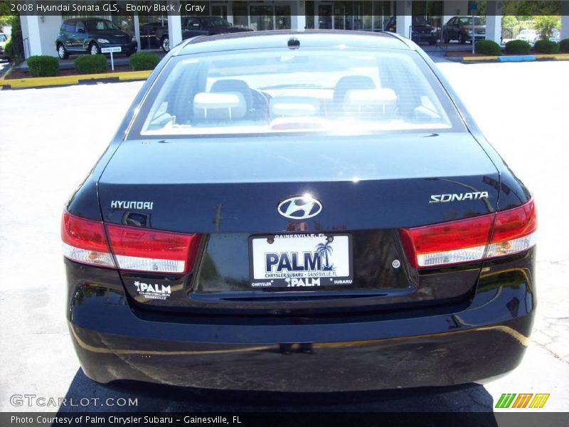 Ebony Black / Gray 2008 Hyundai Sonata GLS
