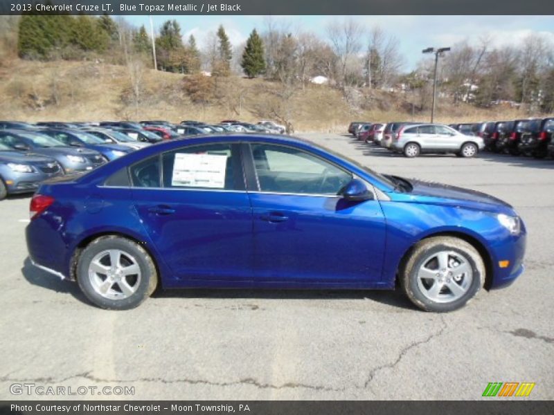 Blue Topaz Metallic / Jet Black 2013 Chevrolet Cruze LT