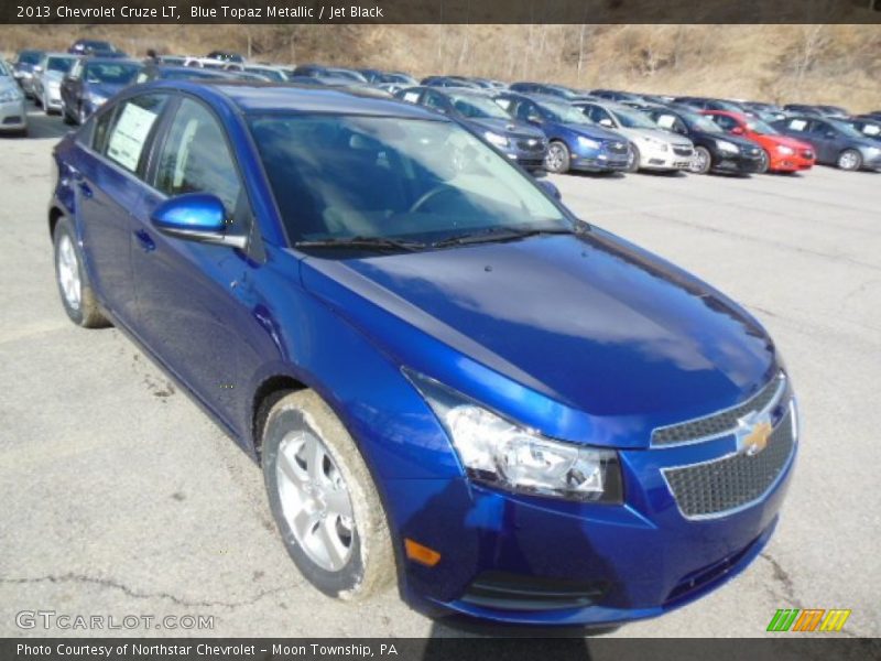 Blue Topaz Metallic / Jet Black 2013 Chevrolet Cruze LT