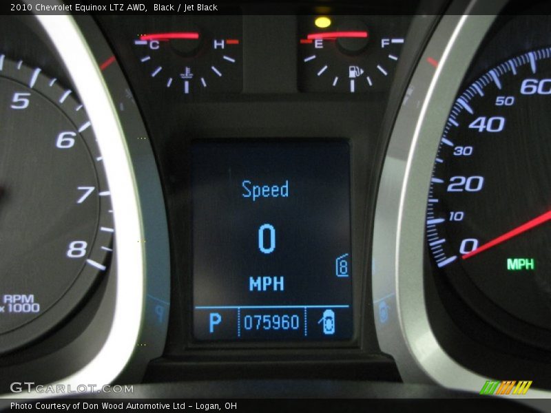 Black / Jet Black 2010 Chevrolet Equinox LTZ AWD