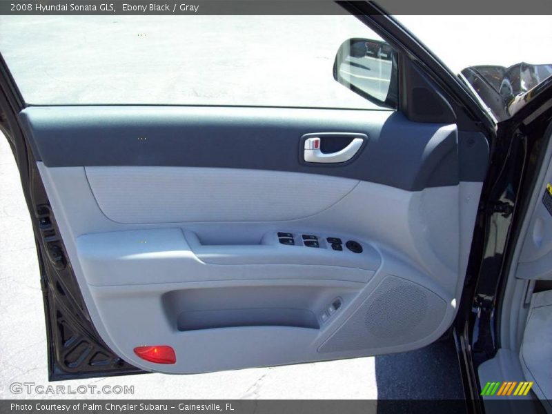 Ebony Black / Gray 2008 Hyundai Sonata GLS