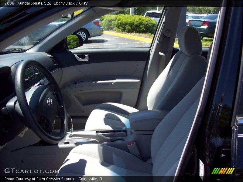 Ebony Black / Gray 2008 Hyundai Sonata GLS