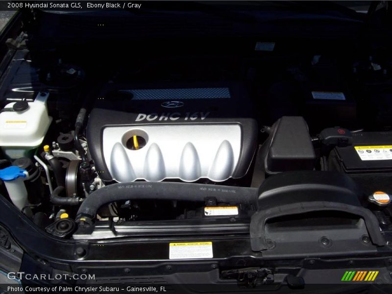 Ebony Black / Gray 2008 Hyundai Sonata GLS