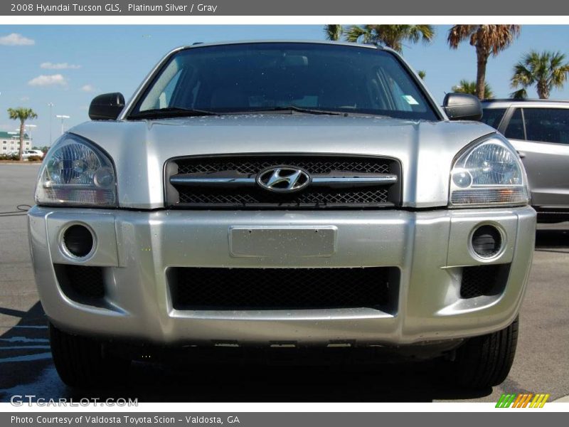 Platinum Silver / Gray 2008 Hyundai Tucson GLS