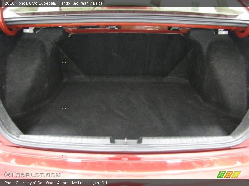Tango Red Pearl / Beige 2010 Honda Civic EX Sedan