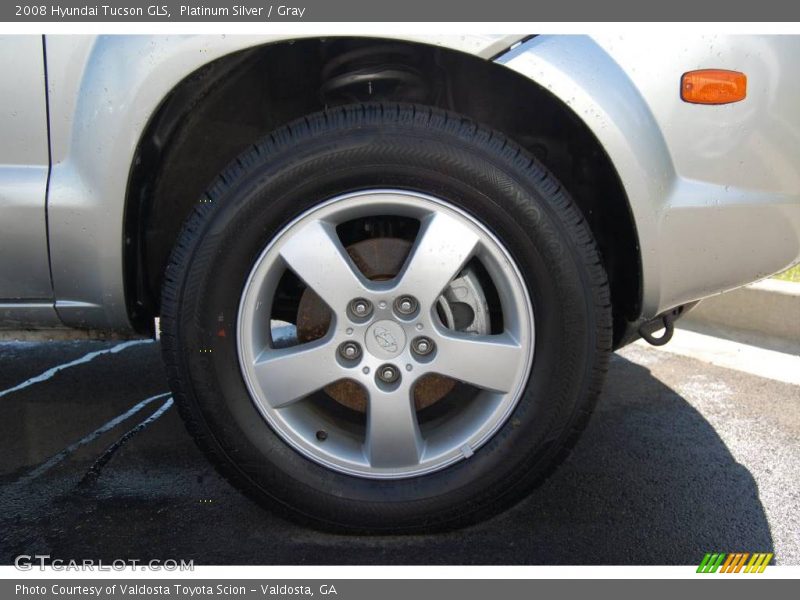 Platinum Silver / Gray 2008 Hyundai Tucson GLS