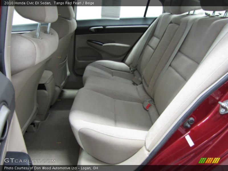 Tango Red Pearl / Beige 2010 Honda Civic EX Sedan