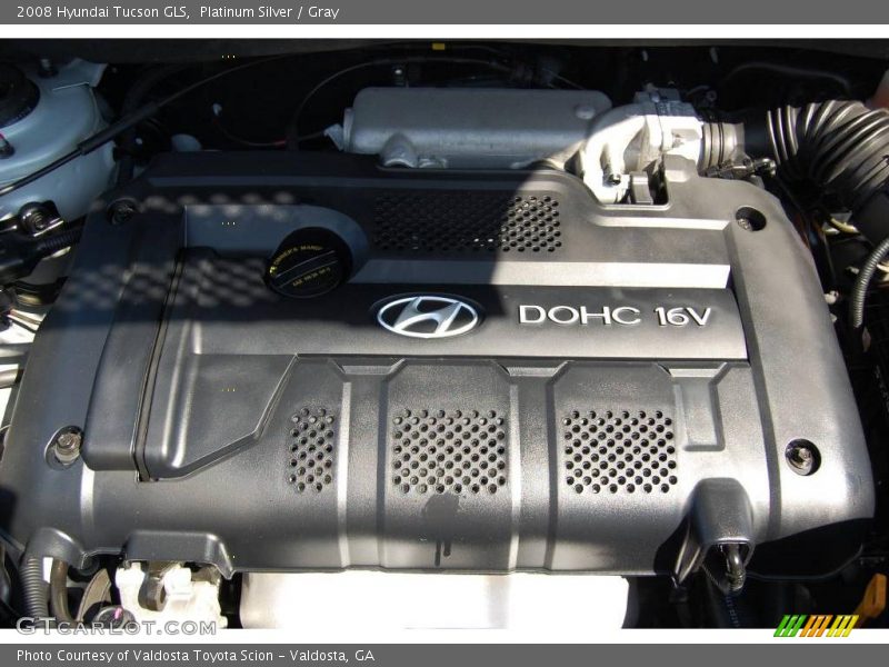 Platinum Silver / Gray 2008 Hyundai Tucson GLS