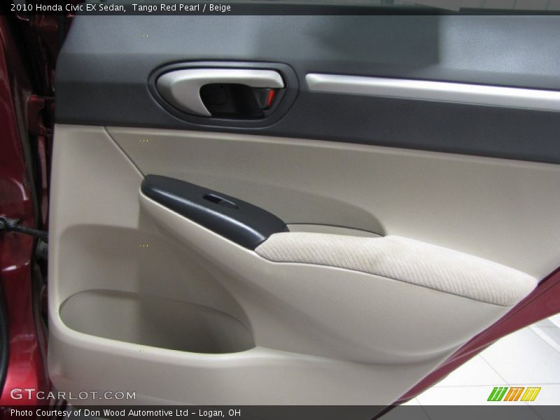 Tango Red Pearl / Beige 2010 Honda Civic EX Sedan
