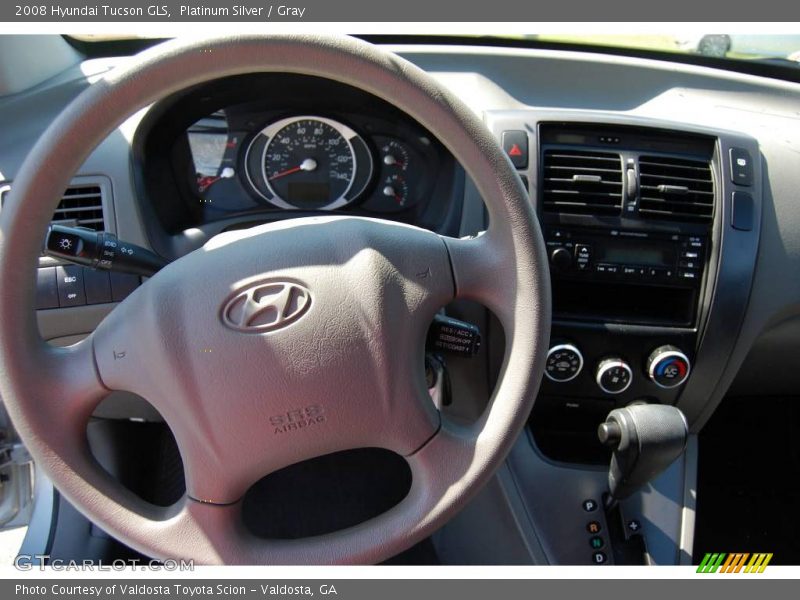 Platinum Silver / Gray 2008 Hyundai Tucson GLS