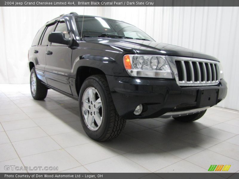 Brillant Black Crystal Pearl / Dark Slate Gray 2004 Jeep Grand Cherokee Limited 4x4