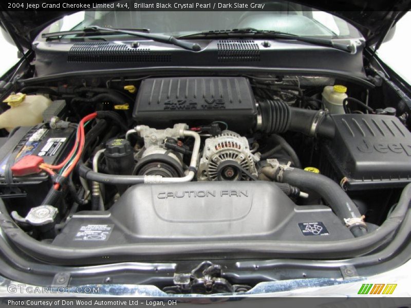Brillant Black Crystal Pearl / Dark Slate Gray 2004 Jeep Grand Cherokee Limited 4x4