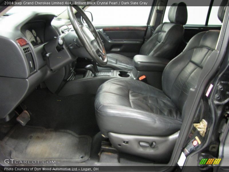 Brillant Black Crystal Pearl / Dark Slate Gray 2004 Jeep Grand Cherokee Limited 4x4