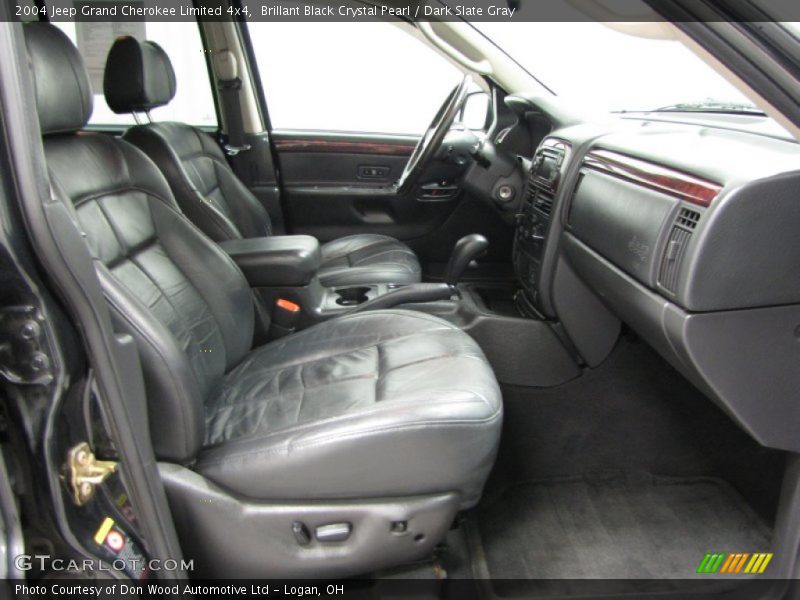 Brillant Black Crystal Pearl / Dark Slate Gray 2004 Jeep Grand Cherokee Limited 4x4