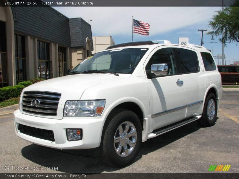 Tuscan Pearl White / Graphite 2005 Infiniti QX 56