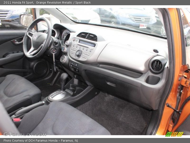 Orange Revolution Metallic / Sport Black 2011 Honda Fit Sport