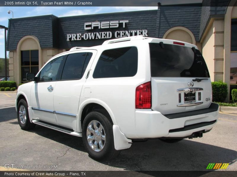 Tuscan Pearl White / Graphite 2005 Infiniti QX 56