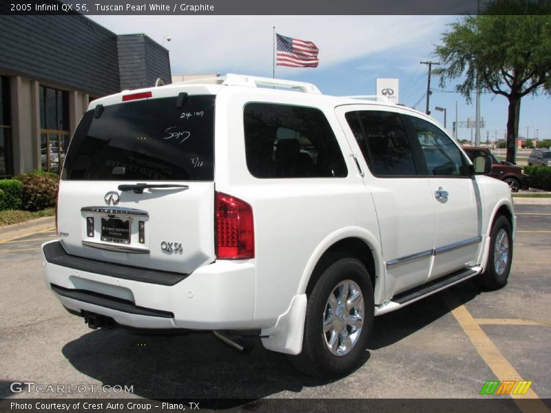 Tuscan Pearl White / Graphite 2005 Infiniti QX 56