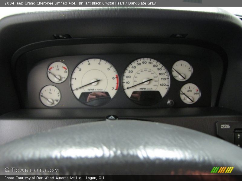 Brillant Black Crystal Pearl / Dark Slate Gray 2004 Jeep Grand Cherokee Limited 4x4