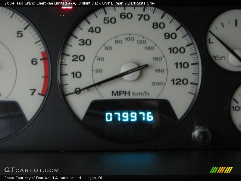 Brillant Black Crystal Pearl / Dark Slate Gray 2004 Jeep Grand Cherokee Limited 4x4